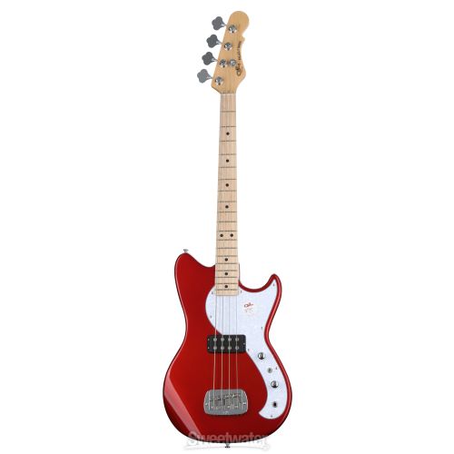  G&L Tribute Fallout Short Scale Bass Guitar - Candy Apple Red