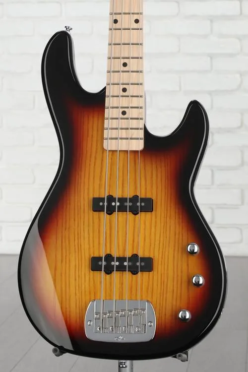 G&L Tribute JB-2 Bass Guitar - 3-tone Sunburst Demo