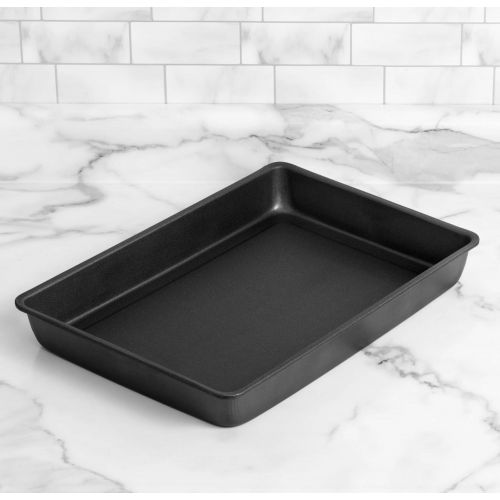  [아마존베스트]G & S Metal Products Company PB64 ProBake Teflon Xtra Nonstick Bake and Roasting Pan, 15.5” x 10.5”, Charcoal,Large