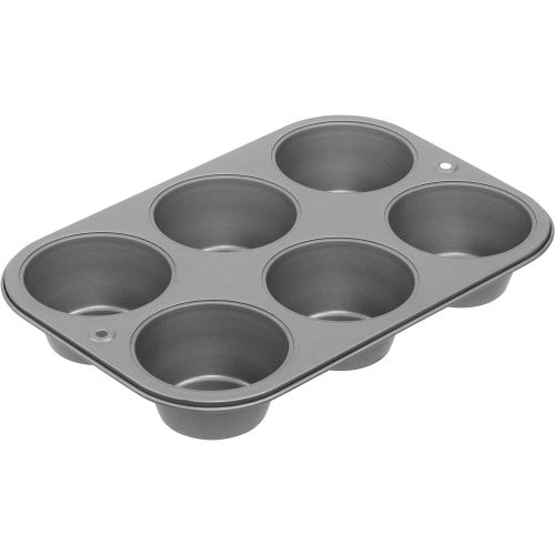  [아마존베스트]G & S Metal Products Company OvenStuff Non-Stick 6 Cup Jumbo Muffin Pan - American-Made, Non-Stick Baking Pans, Easy to Clean and Perfect for Making Jumbo Muffins or Mini Cakes