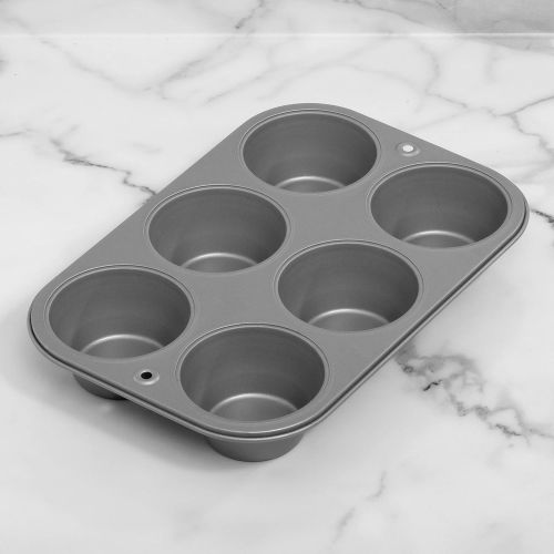  [아마존베스트]G & S Metal Products Company OvenStuff Non-Stick 6 Cup Jumbo Muffin Pan - American-Made, Non-Stick Baking Pans, Easy to Clean and Perfect for Making Jumbo Muffins or Mini Cakes