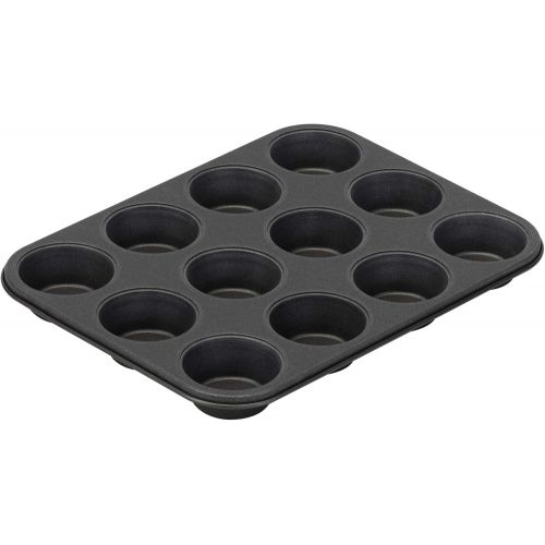  [아마존베스트]G & S Metal Products Company Non-Stick ProBake Teflon Xtra Nonstick Muffin Baking Pan, 12-Cup, Gray