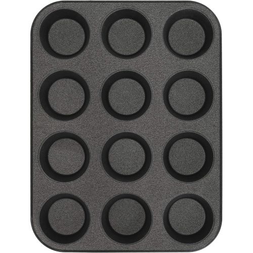  [아마존베스트]G & S Metal Products Company Non-Stick ProBake Teflon Xtra Nonstick Muffin Baking Pan, 12-Cup, Gray