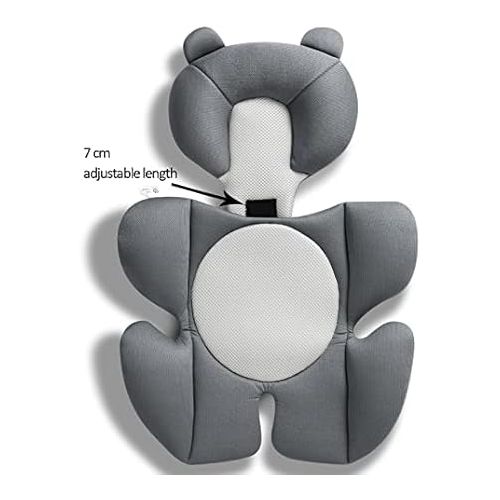  Baby Comfort Support Cushion Stroller and Seat Comfort Cushion Insert Liner (Dark Grey)