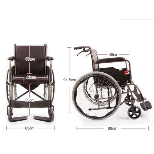  G-AX Wheelchairs Mobility Scooters Travel Wheelchair, Disabled Patient Wheelchair, Folding Lightweight, Elderly Mobility Daily Living Aids