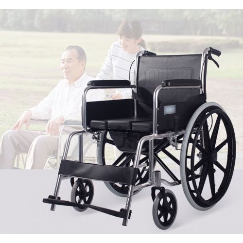  G-AX Wheelchairs Mobility Scooters Aluminum Alloy Wheelchair, Folding Portable Wheelchair, Manual, Disabled, Elderly, Toilet Function (17KG) Mobility Daily...