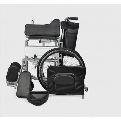  G-AX Wheelchairs Mobility Scooters Semi-Recumbent Wheelchair, Toilet Function, Thick Steel Pipe, Double Brake Wheelchair Mobility Daily Living Aids