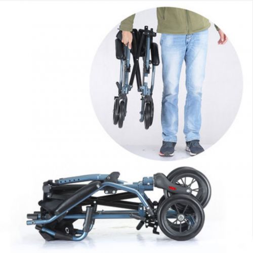  G-AX Wheelchairs Mobility Scooters Folding Wheelchair, Portable Manual BMX, Elderly Trolley, Elderly Travel Scooter Mobility Daily Living Aids