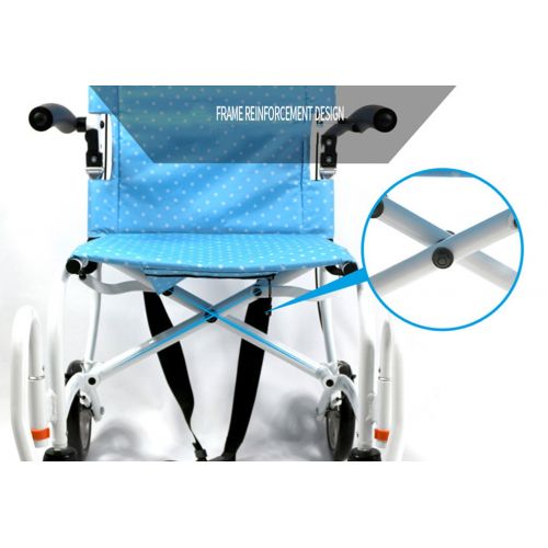  G-AX Wheelchairs Mobility Scooters Small Wheelchair, 18 Inch, Foldable, Portable Wheelchair, Elderly Disabled Scooter Mobility Daily Living Aids