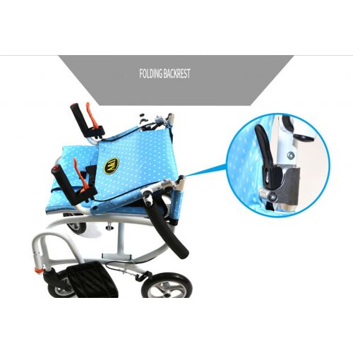  G-AX Wheelchairs Mobility Scooters Small Wheelchair, 18 Inch, Foldable, Portable Wheelchair, Elderly Disabled Scooter Mobility Daily Living Aids