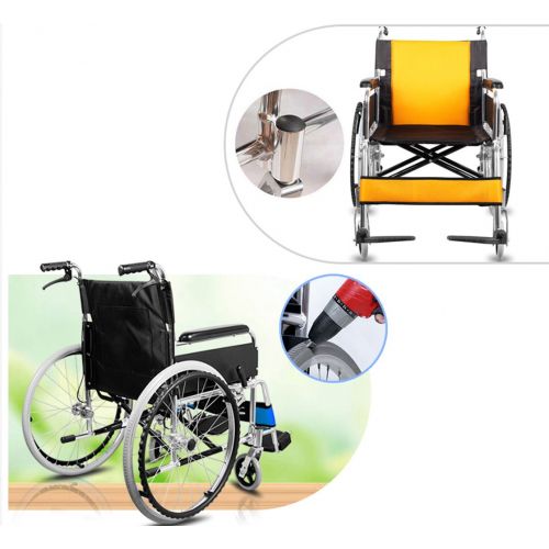  G-AX Wheelchairs Mobility Scooters Folding Wheelchair, Aluminum Alloy Old Cart, Old Man, Portable, Travel Scooter Mobility Daily Living Aids