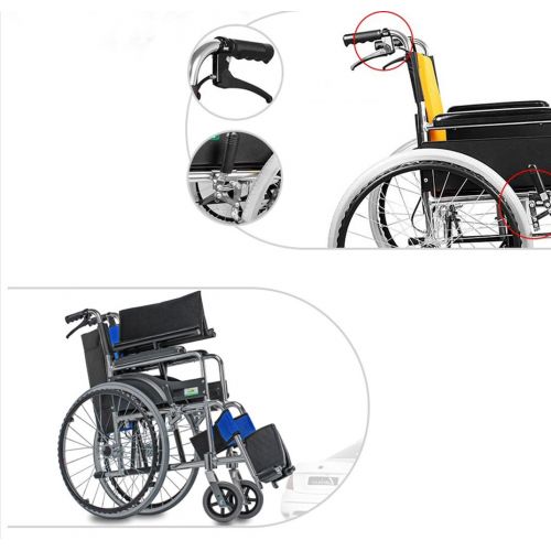  G-AX Wheelchairs Mobility Scooters Folding Wheelchair, Aluminum Alloy Old Cart, Old Man, Portable, Travel Scooter Mobility Daily Living Aids