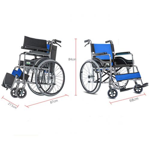  G-AX Wheelchairs Mobility Scooters Folding Wheelchair, Aluminum Alloy Old Cart, Old Man, Portable, Travel Scooter Mobility Daily Living Aids