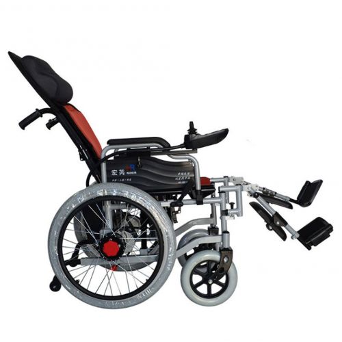  G-AX Wheelchairs Mobility Scooters Electric Wheelchair, Disabled Wheelchair, Rear Reclining, Automatic Brake Mobility Daily Living Aids