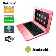 G-Anica Netbook Laptop Android 4.2 HDMI ecr.10 (Wifi-SD-MMC)-(Pink)