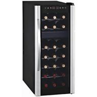 G-Brand Profi Weinkuehlschrank fuer 21 Flaschen, 2 Temperaturzonen, 7-18° C und 11-18° C, WS-21T GGG