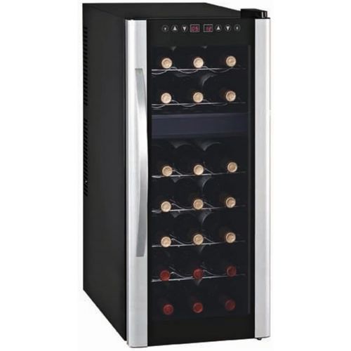  G-Brand Profi Weinkuehlschrank fuer 21 Flaschen, 2 Temperaturzonen, 7-18° C und 11-18° C, WS-21T GGG