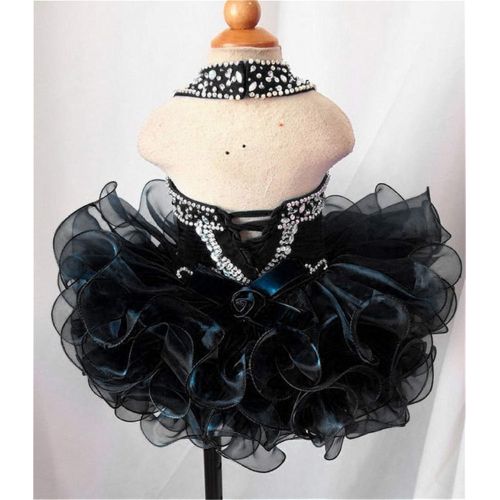  G.CHEN ChengCheng Baby Girls Halter Cupcake National Infant Pageant Dresses