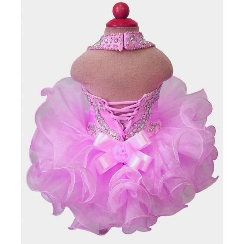  G.CHEN ChengCheng Baby Girls Halter Cupcake National Infant Pageant Dresses