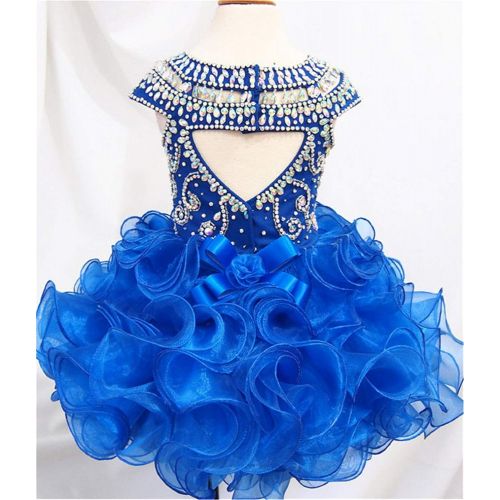  G.CHEN ChengCheng Baby Girls Halter Cupcake National Infant Pageant Dresses