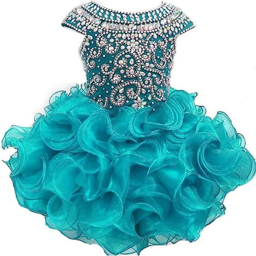  G.CHEN ChengCheng Baby Girls Halter Cupcake National Infant Pageant Dresses