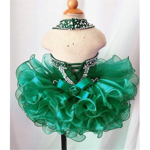  G.CHEN ChengCheng Baby Girls Halter Cupcake National Infant Pageant Dresses