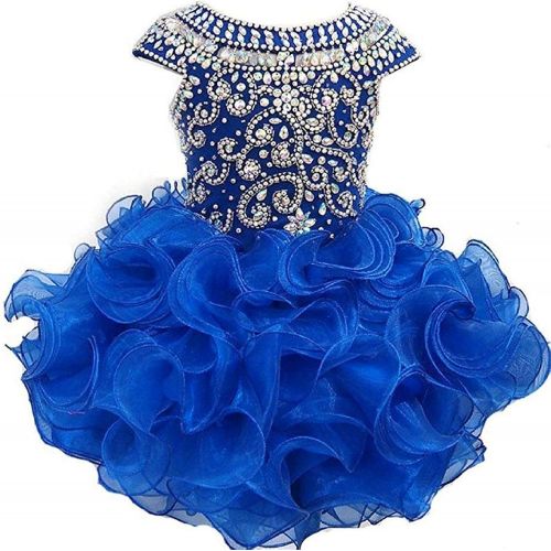  G.CHEN ChengCheng Baby Girls Halter Cupcake National Infant Pageant Dresses