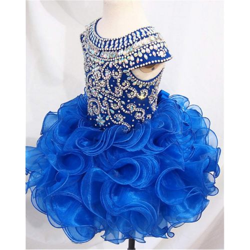  G.CHEN ChengCheng Baby Girls Halter Cupcake National Infant Pageant Dresses