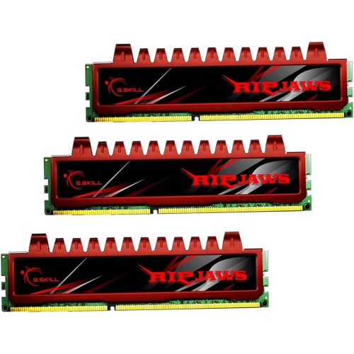  G.Skill G.SKILL 12GB (3 x 4 GB) Ripjaw Series DDR3 PC3-12800 1600MHz (9-9-9-24) Triple Channel Kit Desktop Memory Model F3-12800CL9T-12GBRL