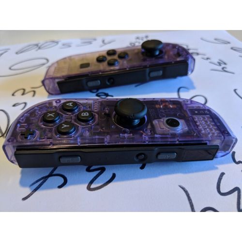  G00s3yelectronics New Custom Clear Atomic Purple Nintendo Switch Console & Joycons
