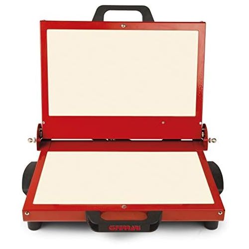  [아마존베스트]G3 Ferrari G10025 Tigella Mia 1200w Refractory Cooking Stone Sandwich, Toast, Panini and Traditional Italian Tigella Maker in Red