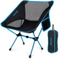 G4Free Upgraded Portable Camp Chair, Folding Compact Backpacking Chairs Heavy Duty Ultralight for Outdoor, Camping, Travel, Beach, Picnic, Festival, Hiking