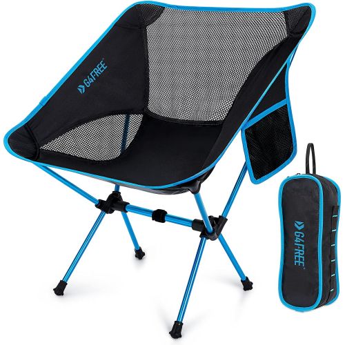  G4Free Upgraded Portable Camp Chair, Folding Compact Backpacking Chairs Heavy Duty Ultralight for Outdoor, Camping, Travel, Beach, Picnic, Festival, Hiking