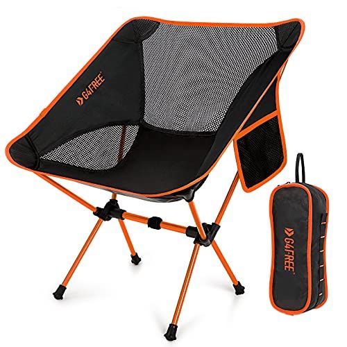  G4Free Portable Camping Chair, Ultralight Folding Compact Backpacking Chairs Heavy Duty 240lbs for Outdoor, Camp, Travel, Beach, Picnic, Festival, Hiking