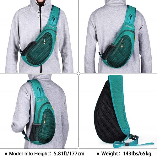  G4Free Sling Bags Men Women Shoulder Backpack Small Cross Body Chest Sling Backpack