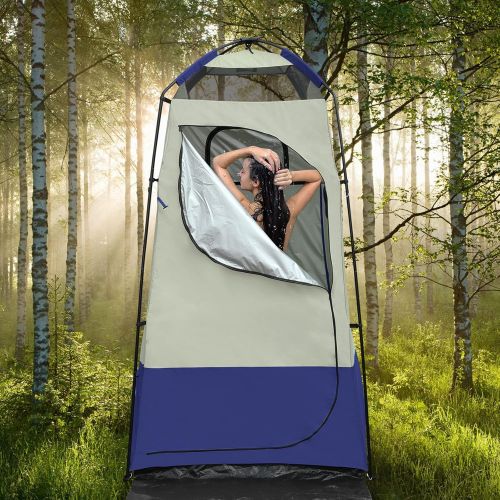  G4Free Camping Shower Tent, Privacy Tent Dressing Changing Room, Portable Toilet, Rain Shelter for Camping Beach with Carry Bag