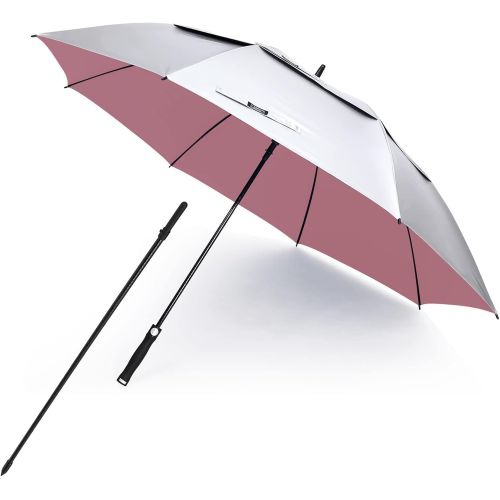  G4Free Vented UV Golf/Beach Umbrella 68 Arc, Auto Open Oversize Extra Large Windproof Sun Shade Rain Umbrellas