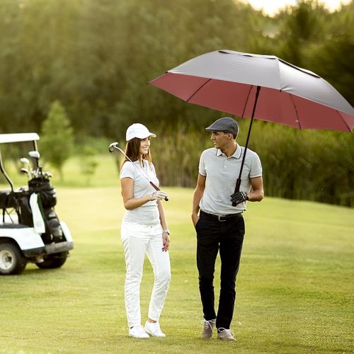  G4Free Vented UV Golf/Beach Umbrella 68 Arc, Auto Open Oversize Extra Large Windproof Sun Shade Rain Umbrellas