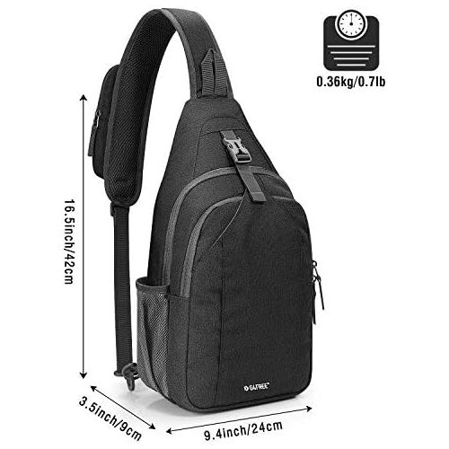  G4Free Sling Bag RFID Blocking Sling Backpack Crossbody Chest Bag Daypack for Hiking Travel