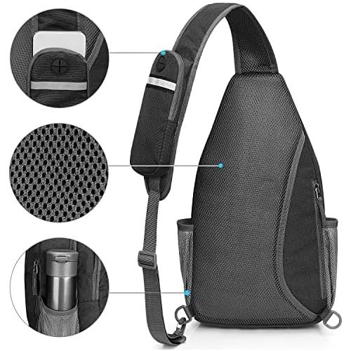  G4Free Sling Bag RFID Blocking Sling Backpack Crossbody Chest Bag Daypack for Hiking Travel