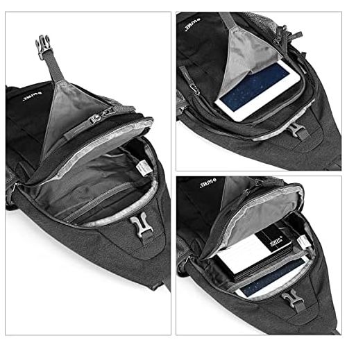  G4Free Sling Bag RFID Blocking Sling Backpack Crossbody Chest Bag Daypack for Hiking Travel