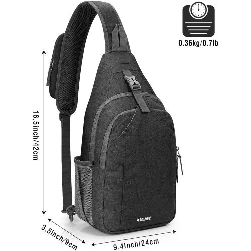  G4Free Sling Bag RFID Blocking Sling Backpack Crossbody Chest Bag Daypack for Hiking Travel