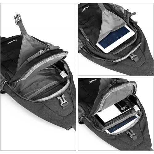  G4Free Sling Bag RFID Blocking Sling Backpack Crossbody Chest Bag Daypack for Hiking Travel