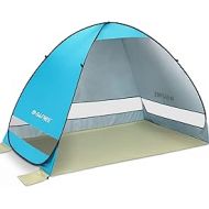 G4Free Large Pop up Beach Tent Automatic Sun Shelter Outdoor Cabana Sun Umbrella 3-4 Person Fishing Anti UV Sun Shelter Tents Instant Portable
