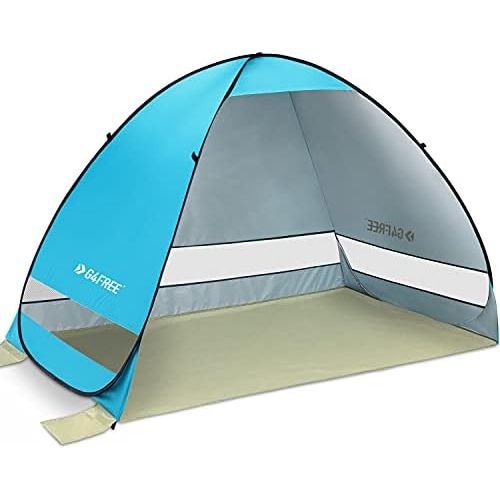  G4Free Large Pop up Beach Tent Automatic Sun Shelter Outdoor Cabana Sun Umbrella 3-4 Person Fishing Anti UV Sun Shelter Tents Instant Portable