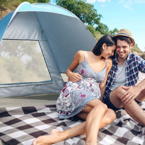  G4Free Upgraded Pop Up Beach Tent, 2-3 Person Automatic Sunshade Canopy UPF 50+ Sport Umbrella Instant Tent Lightweight and Easy to Carry for Camping, Outdoor, Beach