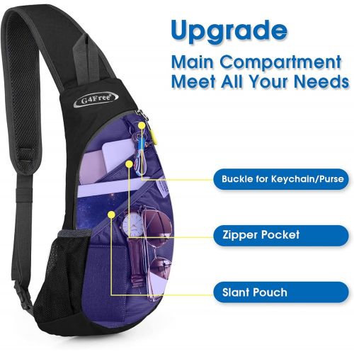  G4Free Sling Bags Men Shoulder Backpack Small Cross Body Chest Sling Backpack