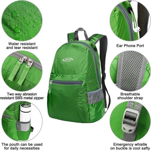  G4Free 20L Lightweight Packable Backpack Travel Hiking Daypack Foldable