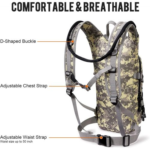  G4Free Hydration Pack Sports Runner Hydration Backpack with 3L Bladder for Running Hiking Cycling Biking