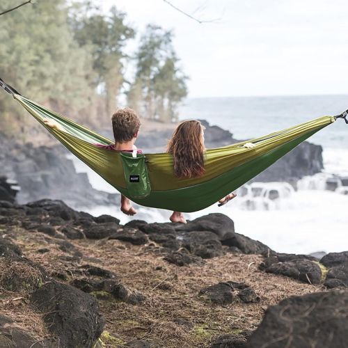  G4Free Large Camping Hammock 2 Person with Tree Straps Portable Parachute Hammock for Backpacking, Travel, Beach, Camping, Hiking, Backyard